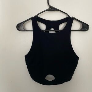 M Abercrombie Black Halter Crop